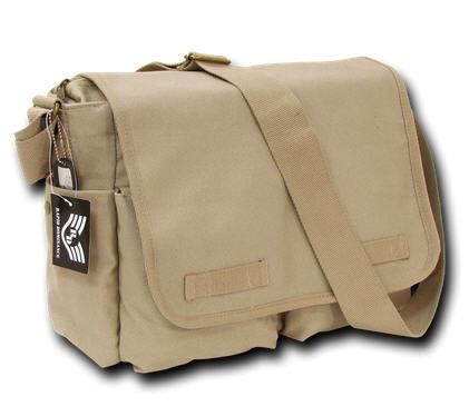 Military Messenger Bag Khaki