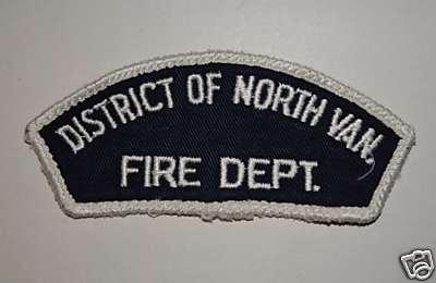 BC. District of North Van. Fire Dept. Shoulder Patch