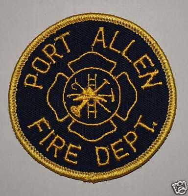 Louisiana. Port Allen Fire Department Shoulder Patch.