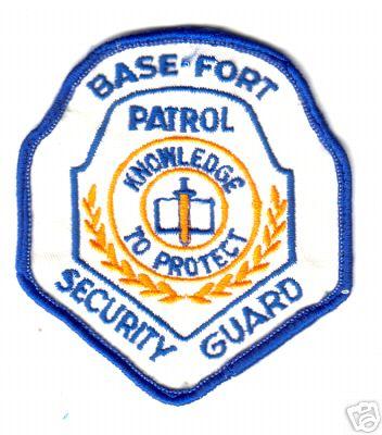 SECURITY CLOTH FLASH BASE-FORT PATROL GUARD