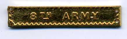 WW2 8th Army Medal Bar.