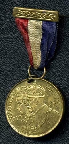 Geo V 1935 Jubilee Medal Bexhill On Sea