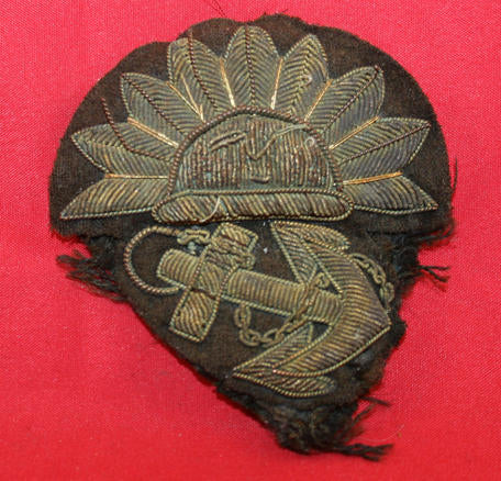 (Peninsular & Oriental Steam Navigation Company) Gold Wire Cap Badge