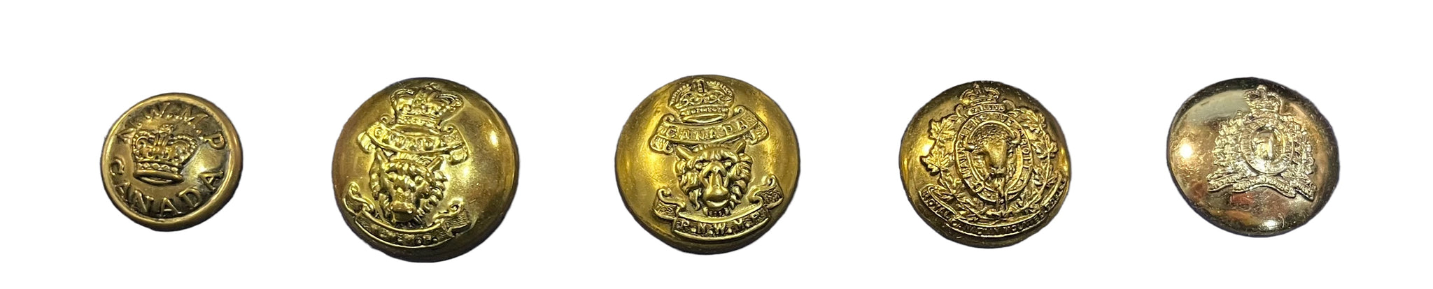 Replica Set of NWMP, RNWMP and RCMP Buttons – Marway Militaria Inc ...