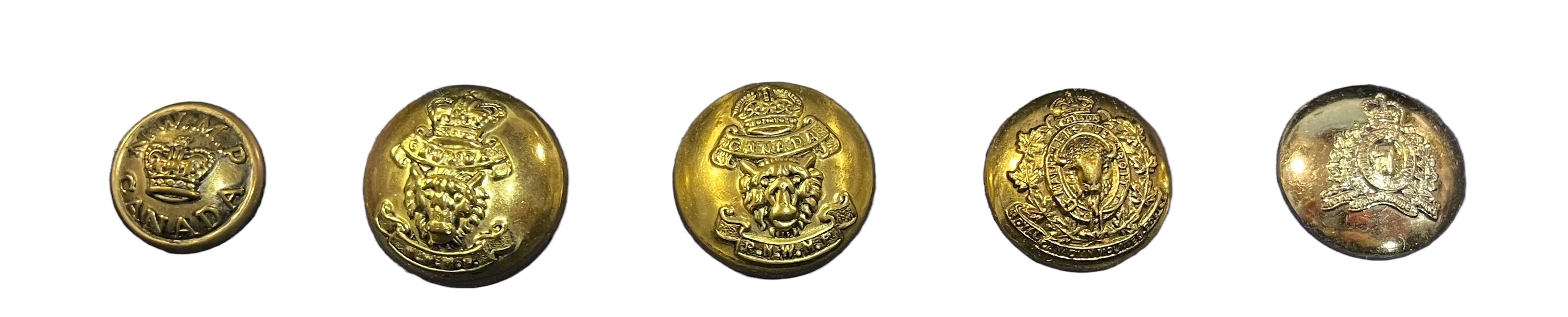 Replica Set of NWMP, RNWMP and RCMP Buttons – Marway Militaria Inc ...