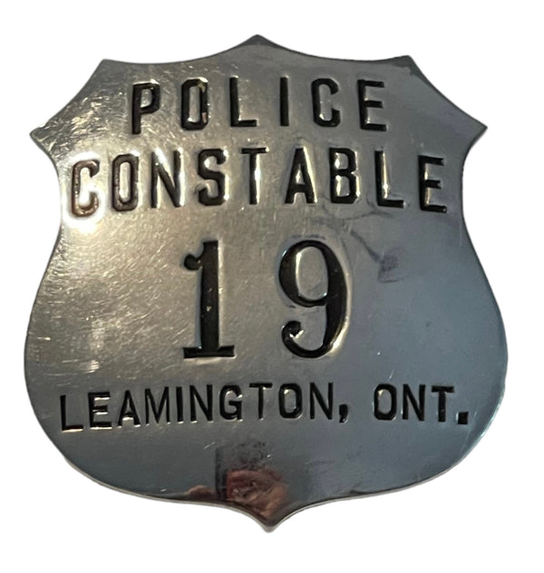 Obsolete Leamington Ontario Police Constable Badge