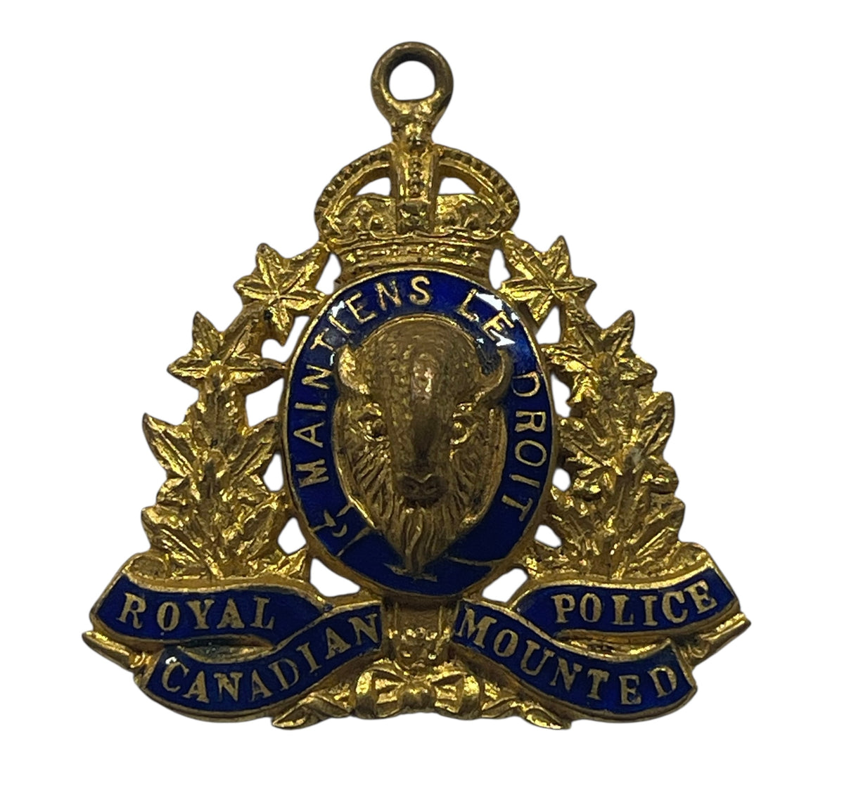 RCMP Collar Badge with enamels Necklace Charm – Marway Militaria Inc ...