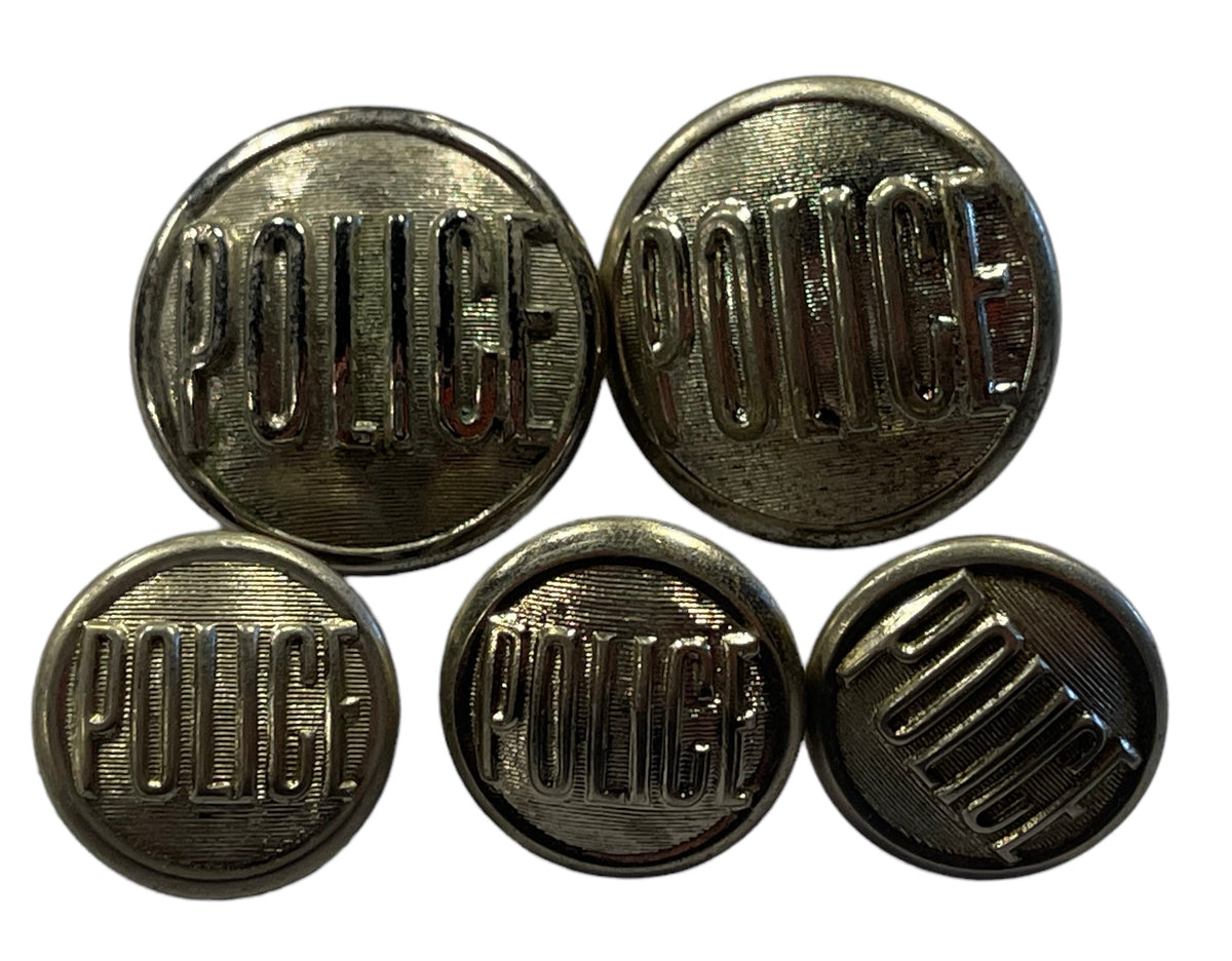 Side Button Uniform Early Canadian Police Force Uniform Buttons – Marway Militaria Inc ...