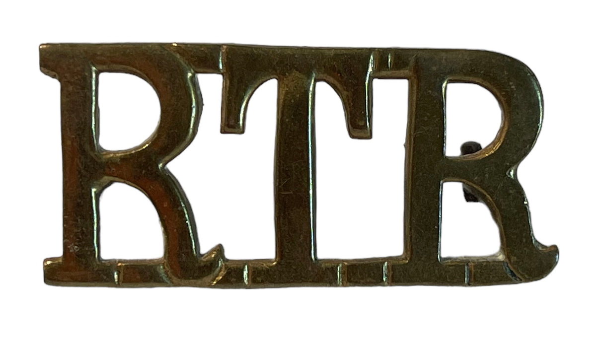 British Rtr BRITISH RTR ROYAL TANK REGIMENT SHOULDER TITLE BADGE – Marway Militaria ...
