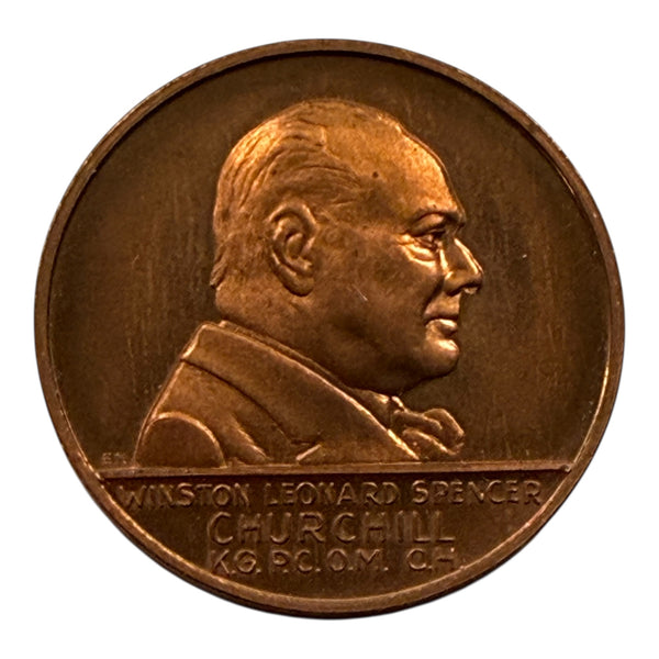 1965 Winston Churchil Coin The Voice of Freedom KG JD