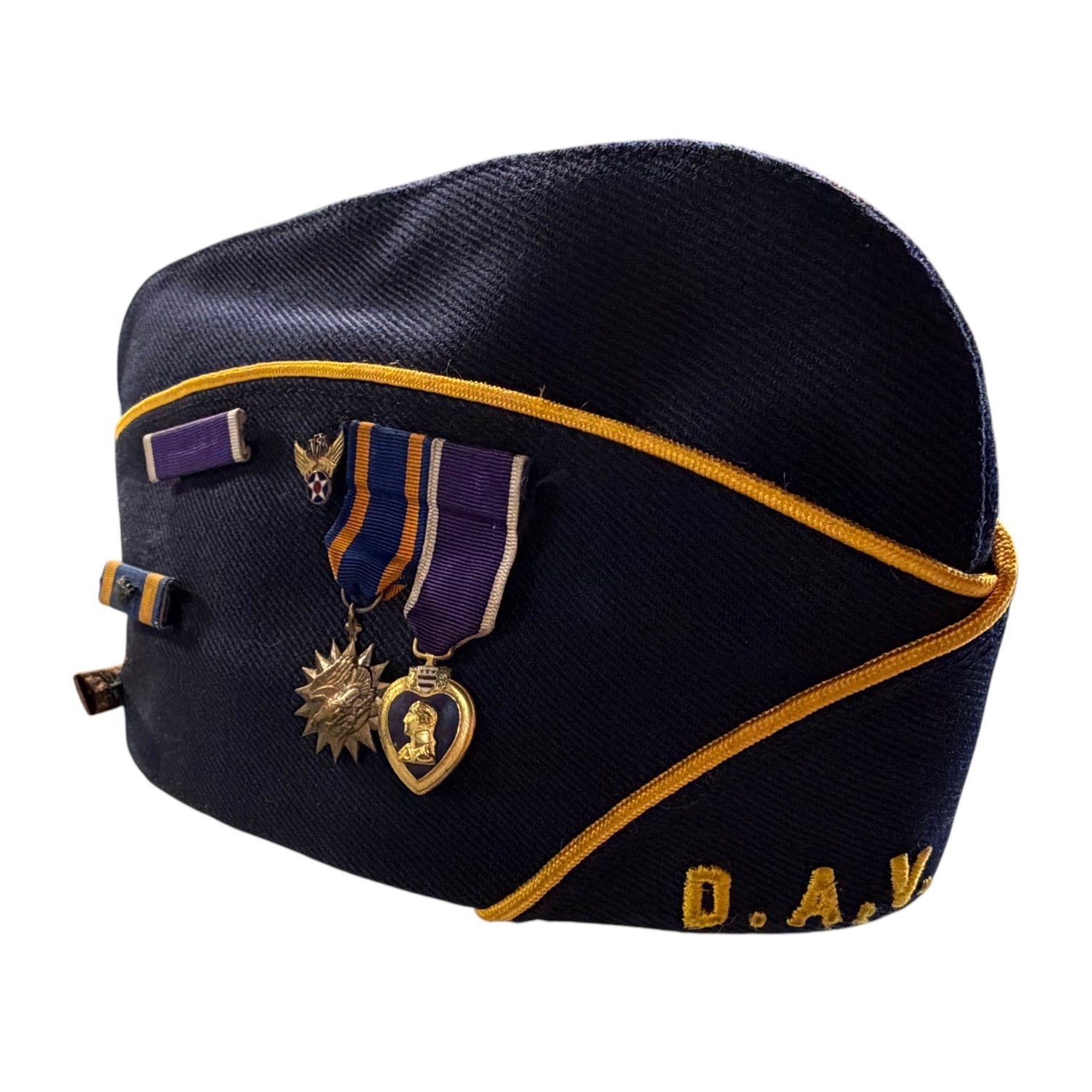 Disabled American Veterans (DAV) Garrison Cap with Medals & Ribbons ...