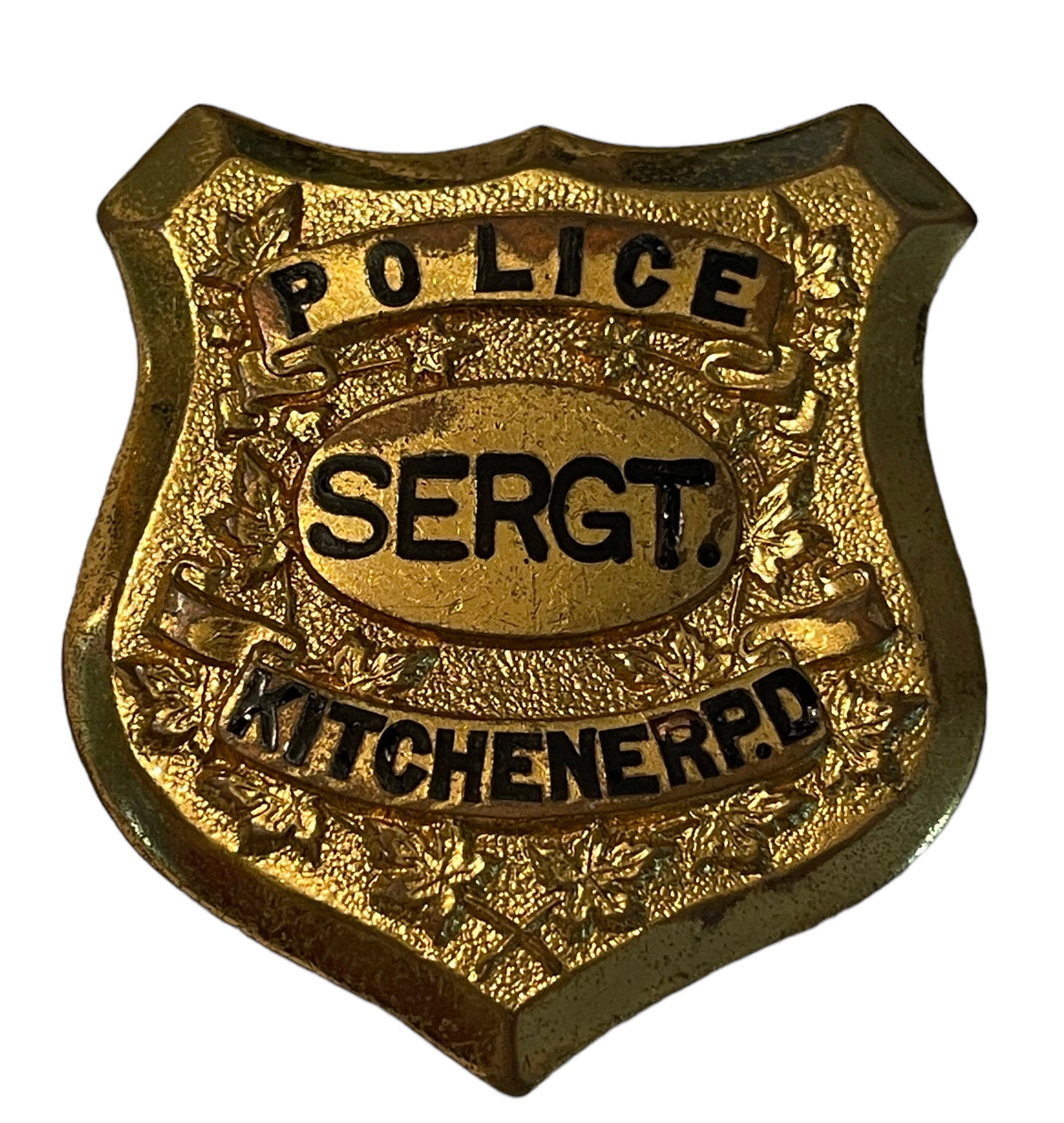 Obsolete Kitchener Ontario Police Sergeant Badge Marway Militaria Inc