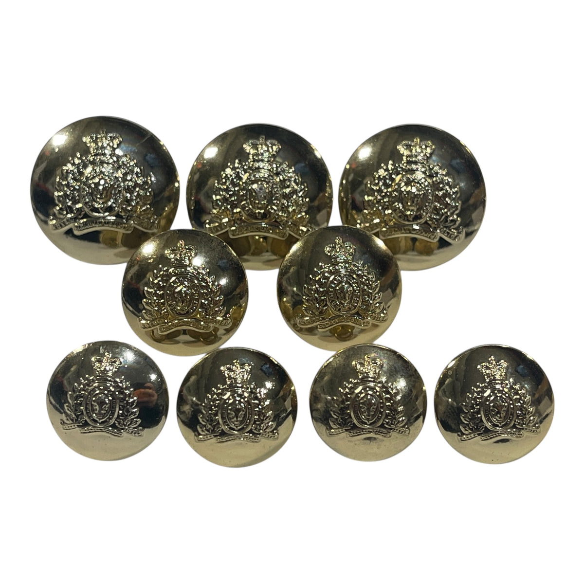 Side Button Uniform Lot of 9 RCMP Uniform Buttons – Marway Militaria Inc & Winnipeg Army ...