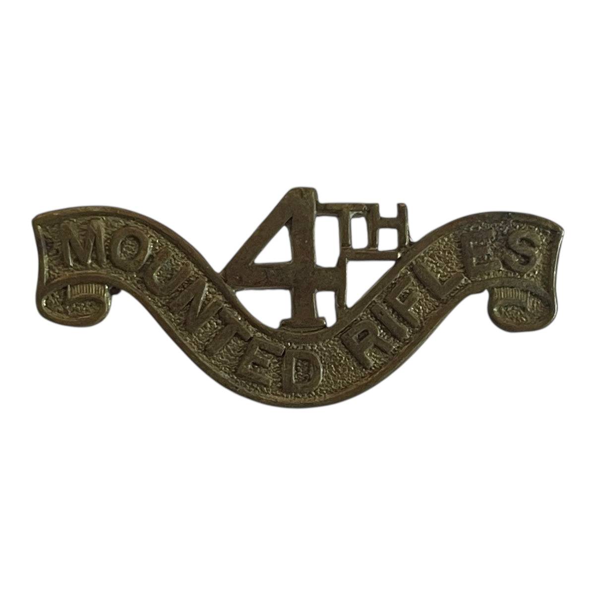 WW1era, 4th Mounted Rifles Shoulder Title Badge – Marway Militaria Inc ...
