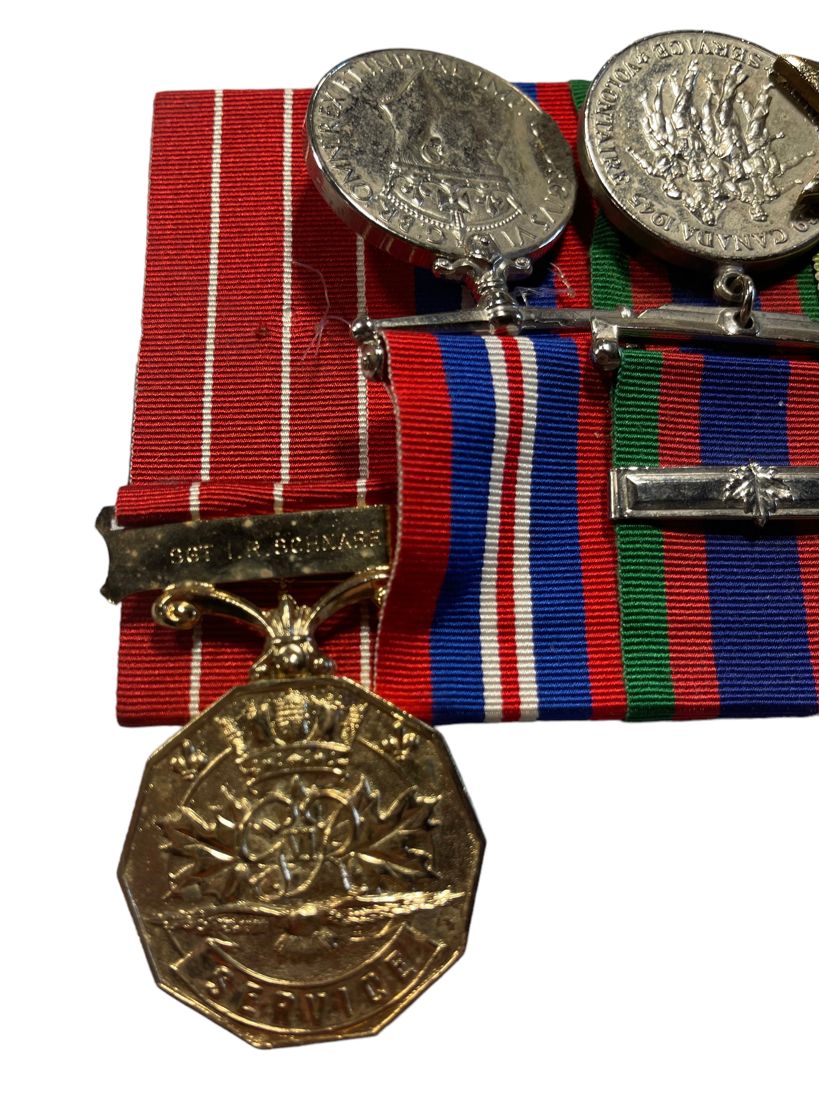 WW2 Medal Group with Canadian Decoration Medal Marway Militaria Inc