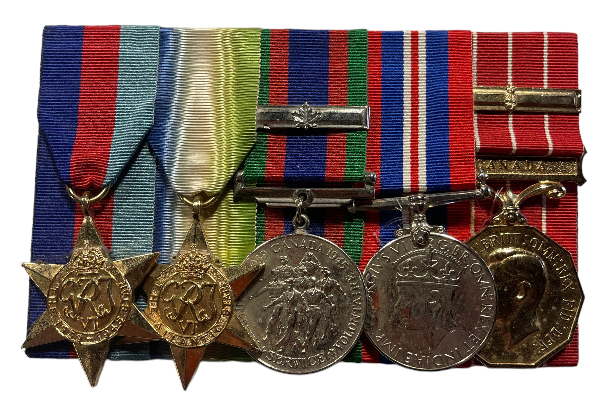 WW2 Medal Group with Canadian Decoration Medal Marway Militaria Inc
