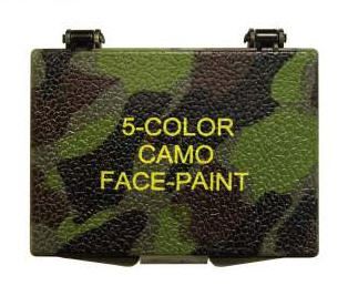 Five Color Bark Camouflage Face Paint Compact