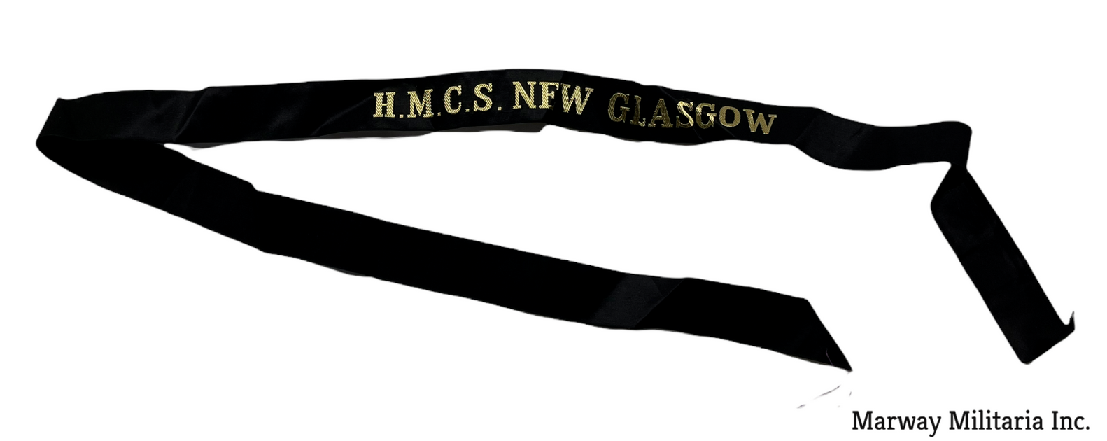 HMCS GLASGOW Naval Ships Cap Tally / Ribbon – Marway Militaria Inc ...