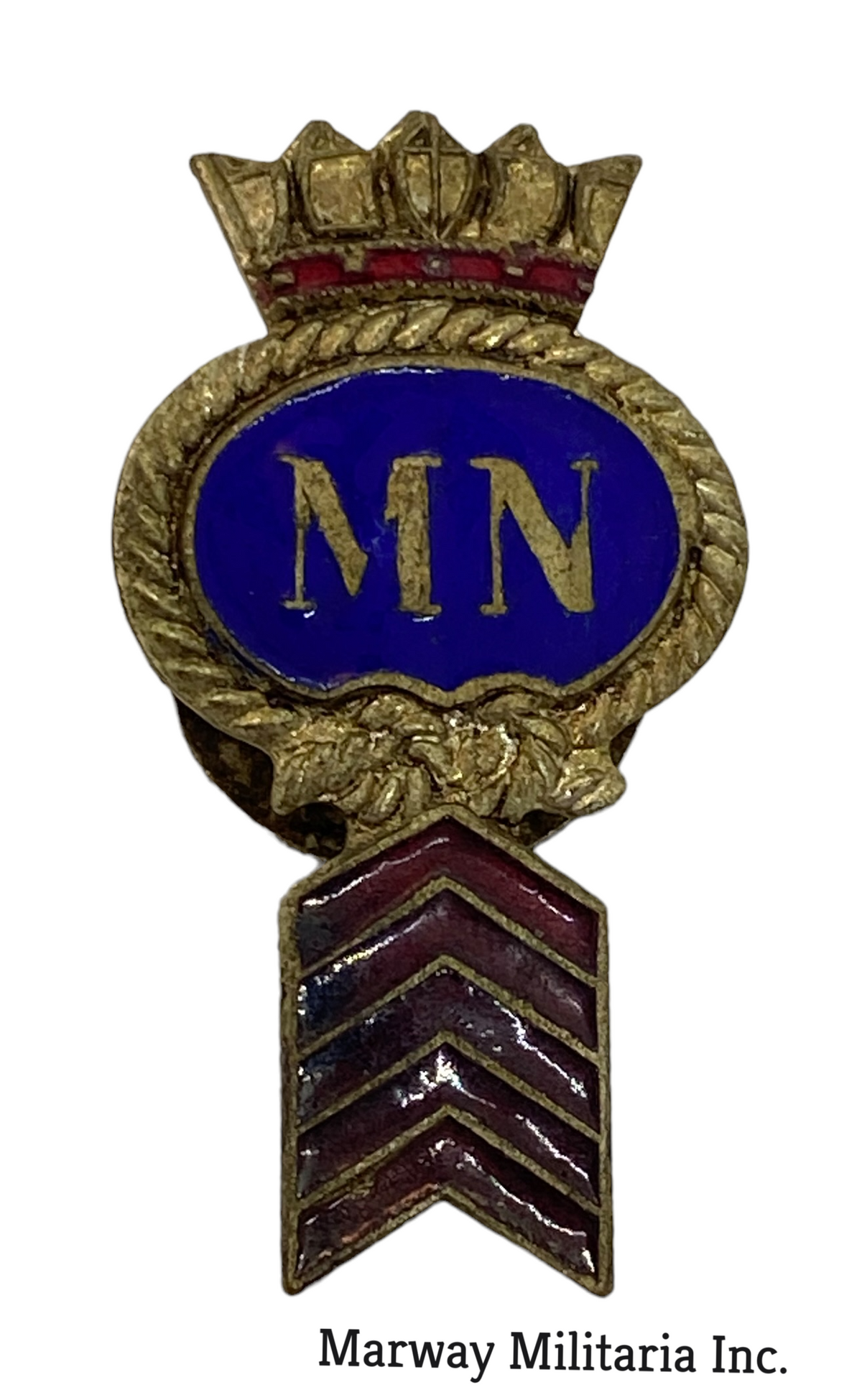 WW2 era MN Merchant Navy Years in Service Pin – Marway Militaria Inc ...