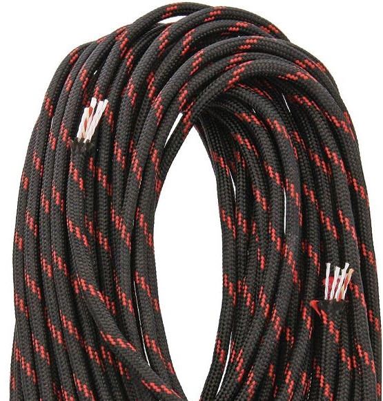 550 Fire Cord Black and Red 25'