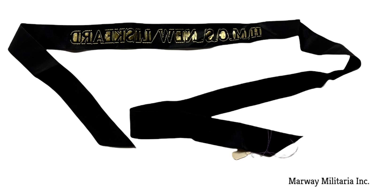 HMCS NEW LISKARD Naval Ships Cap Tally / Ribbon – Marway Militaria Inc ...