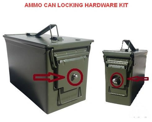 Ammo Can Locking Hardware Kit