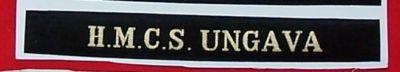 H.M.C.S. UNGAVA Naval Cap Tally (NAVY HMCS)