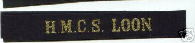H.M.C.S. LOON Naval Cap Tally (HMCS)