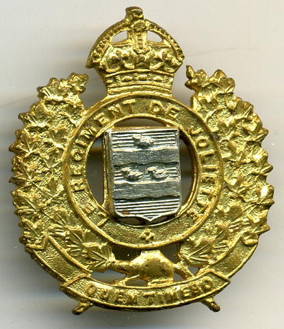 WW2 Le Regiment De Joliette Cap Badge