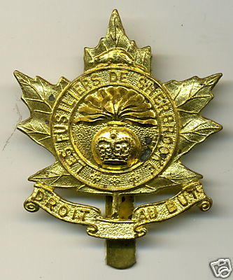 Les Fusiliers De Sherbrooke Cap Badge