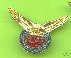 RCAF Ground Observer Corps Pin