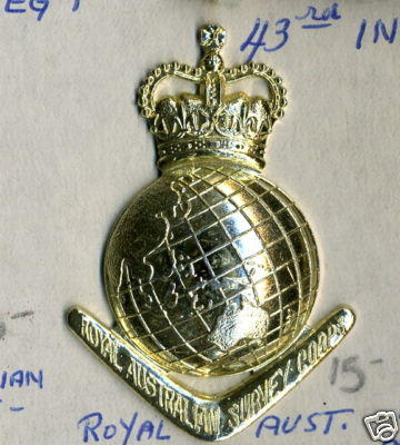 Royal Australian Survey Corps Cap Badge