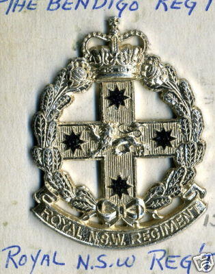 Royal New South Wales Regiment Cap Badge