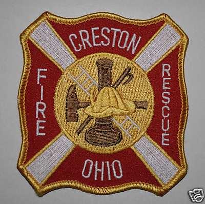 Ohio. Creston Fire Department Shoulder Patch