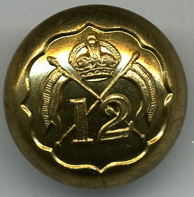 12th Royal Lancers (Prince of Wales) Uniform Button
