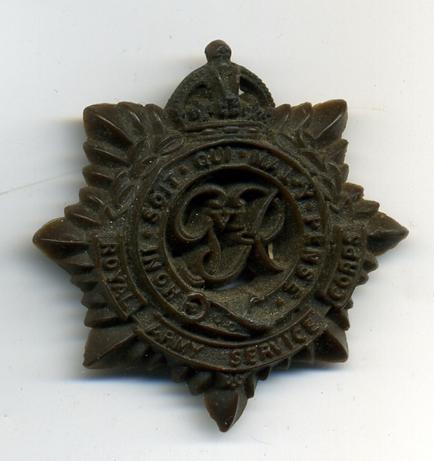 WW2 Royal Army Service Corps Plastic Badge
