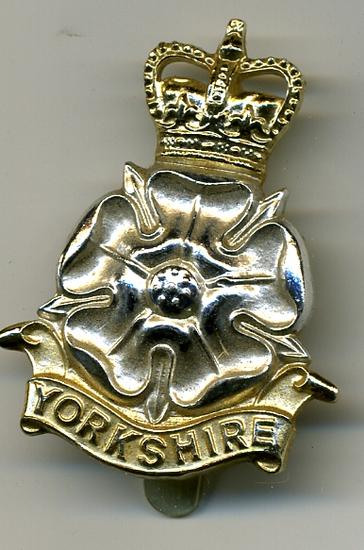 PWO Regiment of Yorkshire Cap Badge Staybrite
