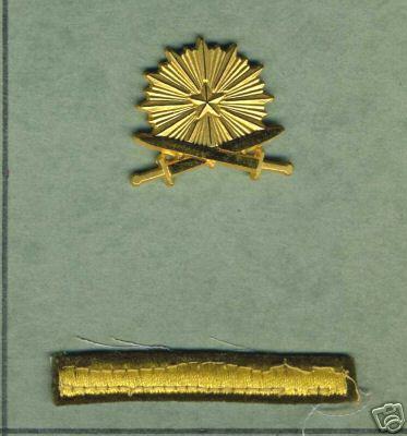 Norway Army Ordnance Collar Badge & Cloth Insignia Lot