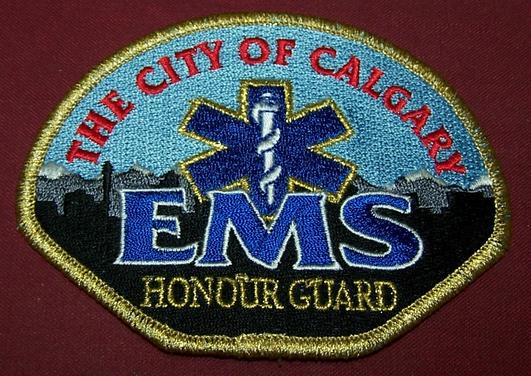 Alberta: City of Calgary EMS Honour Guard Shoulder Patch