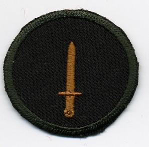 Grp 1, Infantry Trade Badge - green