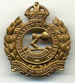 3rd Auckland Regiment New Zealand Infantry Cap Badge