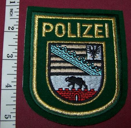 German Police Patch: Polizei (Sachsen-Anhalt)