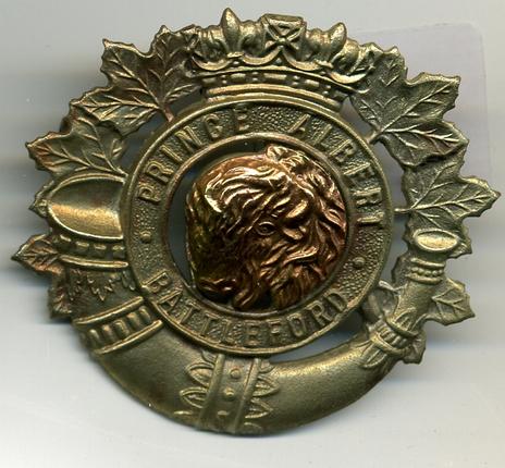 Prince Albert Battleford Cap Badge