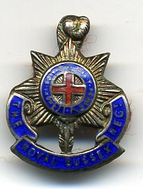 The Royal Sussex Regiment Sterling Sweetheart Pin