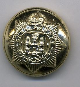 British: East Surrey Regiment Uniform Button - Kings Crown