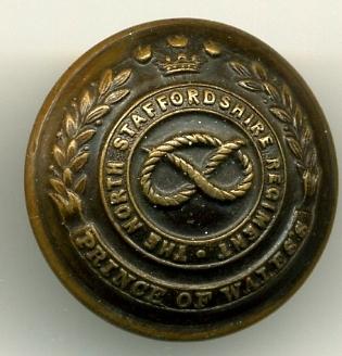 British: North Staffordshire Regiment Uniform Button