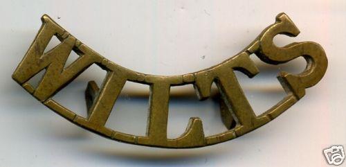 British, WILTS Regiment Brass Shoulder Title