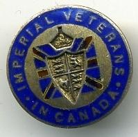 IMPERIAL VETERANS IN CANADA Pin Sterling
