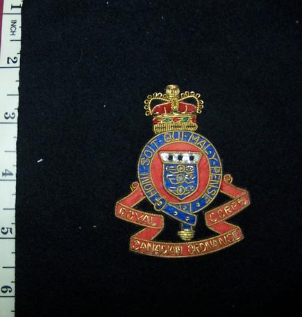 Royal Canadian Ordnance Corps RCOC Blazer Crest – Marway Militaria Inc ...