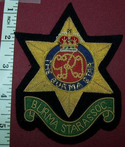 Burma Star Association Blazer Crest